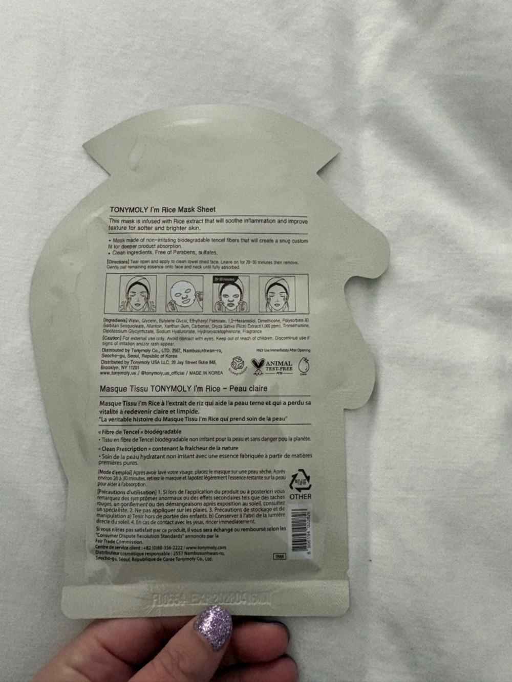 Tony Moly Rice Face Mask - Picture 2 of 4